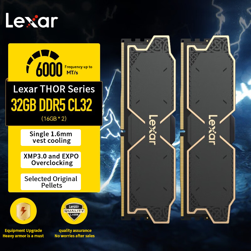 Wholesale Lexar DDR5 Memory Ram 6000hz 16GB*2 for Gaming