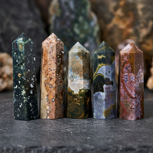 Chrysocolla QUARTZ Tower Obelisk สำหรับการรักษาเรกิและฮวงจุ้ยงานฝีมือคริสตัลโบราณ - Product Image 3
