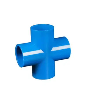 Wholesale low price plastic pvc straight equal pipe cross