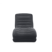 Canapé-lit gonflable en cuir moderne et pliable Intex 68595 pour salon et chambre à coucher
