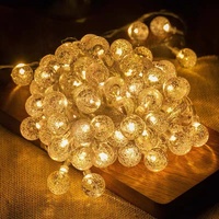 Guirlande Lumineuse LED de Noël 2/3/5/6M Décoration Extérieure de Mariage Boule à Bulles Lampe à Guirlande Lumineuse de Vacances