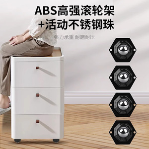 Roulettes adhésives Boluoni noires et blanches sans frein pour meubles, armoires, tables basses, ventilateurs - Product Image 4