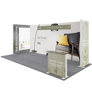 Alta calidad, marco de aluminio Modular ligero de 10x20 pies, pantalla de publicidad portátil, caja de luz LED SEG, cabina de Feria Comercial retroiluminada - Product Image 3