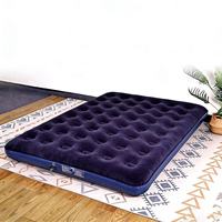 Matelas Gonflable Robuste Queen Size Facile à Ranger, Matelas Pneumatique Gonflable Queen de 24 Pouces, Lit Gonflable Queen Size