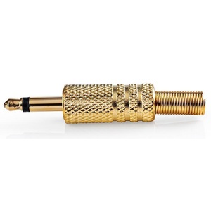 Connecteur jack mono mâle 3,5 mm plaqué or, lot de 25 pièces - Product Image 2