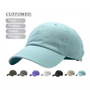 Custom Embroidery Logo Classic Solid Color Blank Plain 6 Panels Hats Cotton Curved Brim Sport Baseball Cap - Product Image 6