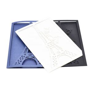 การ์ดเชิญงานแต่งงาน/งานฉลองวันเกิดครบ 15 ปี ลายหอไอเฟล ตัดด้วยเลเซอร์ - Product Image 1