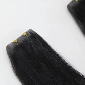 Hot bán Chất lượng cao tiêm sợi ngang màu tối phần mở rộng tóc Trinh Nữ thẳng phong cách tóc con người bán buôn sẵn sàng để tàu - Product Image 4