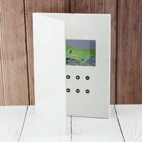 Carte de vœux numérique multifonctionnelle avec écran LCD, articles cadeaux avec logo promotionnel, livre vidéo personnalisé