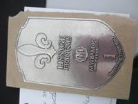 Etiquetas de peltre real grabadas a prueba de agua Etiquetas de vino de metal Vintage para vino Vodka Whisky Brandy Vodka Botella de embalaje