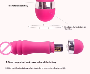 Вибратор-стимулятор Dolphin Gourd с 6 насадками для женщин, мастурбатор для флирта, стимуляция клитора, массаж груди для пар - Product Image 6