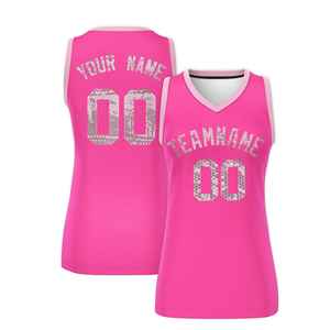 Maillot de basket-ball personnalisé pour femmes, respirant, en polyester, grande taille, vente en gros - Product Image 1