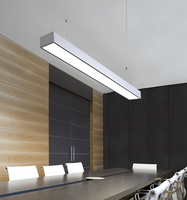 Tube lumineux linéaire LED moderne pour bureau, 40 W, 4 pieds, 2700 K-6500 K, bande LED pour plafond