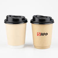 Gobelets en papier personnalisés pour café, jetables, à paroi simple, pour café et jus, avec logo personnalisé et impression offset
