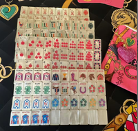 Ningbo Leti Trading Co., Ltd. Ubin Akrilik Mutiara Bergaya Berkuda Mewah yang Dirancang Elegan untuk Rumah Tangga, Mahjong Amerika