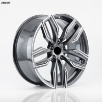Jantes en alliage d'aluminium forgé ABW originales, 18-23 pouces, personnalisées, légères, noir brillant, face usinée, multi-branches, universelles, neuves
