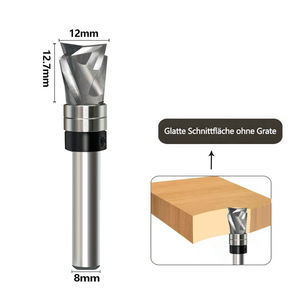 <span class=keywords><strong>Fraise</strong></span> à rainurer à compression, tige <span class=keywords><strong>de</strong></span> 8 mm, motif en spirale, <span class=keywords><strong>fraise</strong></span> à rainurer pour le travail du bois CNC, bordure - Product Image 4