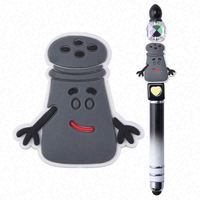 Meilleures ventes en gros : Breloques de stylo et perles focales en silicone PVC, motif Lapin de Pâques