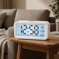 Promo Baru Grosir Jam Meja Digital Alarm Pintar Modern Lampu Tidur Kamar Tidur Jam Meja Snooze Kualitas Terbaik Stok Pabrik