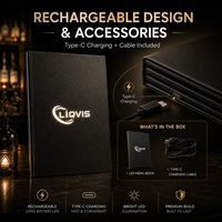LiqVis Sleek, porte-menu pliable à 3 pages, alimenté par batterie, en PU, avec éclairage LED, capacité A4/A5, pour restaurants et bars