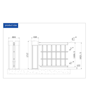 Barriera a braccio con LED ad alta velocità per pubblicità, cancello a scomparsa per il controllo del traffico nei parcheggi - Product Image 3