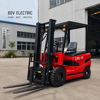 Chariot élévateur à contrepoids électrique de 3,5 tonnes avec batterie 60V et pneus pleins pour les environnements industriels lourds et les entrepôts d'acier