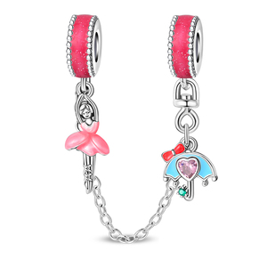 [Codedog] Doux <span class=keywords><strong>Parapluie</strong></span> Ballet Argent Plaqué Chaîne De Sécurité Charme Perle Usine Ventes Directes Conception Originale DIY Fine Jewelry Gift - Product Image 1