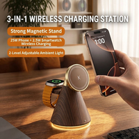 Nouveau Chargeur Magnétique Sans Fil Super Rapide 25W 2026 Amélioré avec Support, Design Unique et Chargeur de Montre Détachable