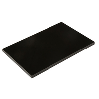 Panneau de panneau en acrylique PMMA, en perspex, noir mat/mat, brillant, réfléchissant, personnalisé, noir, opaque ou givré