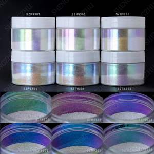 सौंदर्य प्रसाधन ग्रेड सुपर चमकदार ग्लिटर रंग स्थानांतरित करने वाली आंखों की छाया के लिए ऑरोरा गिरगिट वर्णक पाउडर - Product Image 6