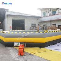 Jeu gonflable commercial de balançoire géante octogonale en PVC avec souffleur, capacité 766 kg, pour 8 personnes, idéal pour le jeu du taureau mécanique