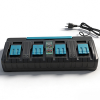 Chargeur rapide pour batterie au lithium 4 ports DC18SF 18V 14.4V pour outils sans fil 14.4-18V