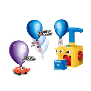 Wholesale Inertial Pump Race Air Power Launcher Gift Toy Set Pressing Balloon Car