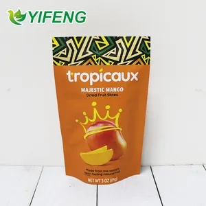 Manufacturer Biodegradable Packaging Bag Dried Cassava Chips Packaging Bags Figs Frozen Potato Custom Logo Popcorn Stand Up Zipper Plastic Poly Biodegradable Bag