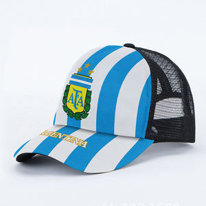 Casquette de baseball en maille personnalisée pour supporter de football, 5 panneaux, imprimée <span class=keywords><strong>Coupe</strong></span> <span class=keywords><strong>du</strong></span> <span class=keywords><strong>Monde</strong></span>, pour équipes nationales et clubs européens, tels que l'Italie - Product Image 4