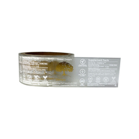 Étiquettes personnalisées en vinyle transparent gaufré imperméables pour huiles essentielles, utilisées pour rehausser l'aspect haut de gamme des produits