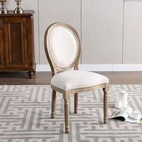 Chaise de salle à manger Louis avec accoudoirs extensibles, en bois massif de luxe, reproduction de mobilier traditionnel antique pour la maison, le bar, la salle de sport, l'hôtel