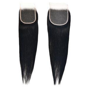 Cierre frontal de encaje 4x4 de cabello humano Remy 100% con doble trama a máquina para mujer, suministro confiable de cabello al por mayor - Product Image 4