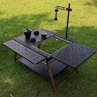 Table de camping pliable moderne en aluminium pour l'extérieur, portable, pour pique-nique, barbecue, poste de travail, certifiée CE