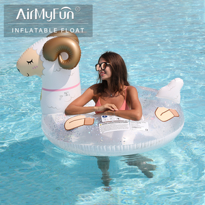En gros Personnalisé Mouton En Forme <span class=keywords><strong>De</strong></span> PVC Anneau <span class=keywords><strong>De</strong></span> Bain <span class=keywords><strong>Gonflable</strong></span> Coloré Waterplay Plage Enfants Adulte Anneau <span class=keywords><strong>De</strong></span> Natation <span class=keywords><strong>Gonflable</strong></span> - Product Image 1