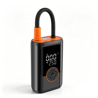 High Quality Portable 19mm 150psi Tire Inflator Smart Wireless Air Pump Digital Display Power Bank Function Emergency Light