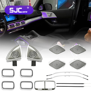 Kit de couverture de haut-parleur avec éclairage ambiant LED SJC pour <span class=keywords><strong>Mercedes</strong></span> Benz <span class=keywords><strong>GLE</strong></span>/GLS W167 2020-2025, éclairage intérieur automobile, éclairage de sortie d'air - Product Image 1