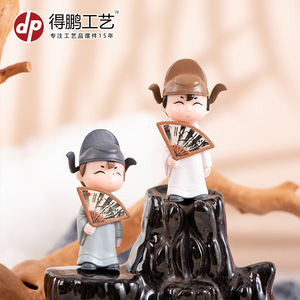 ดีพี คราฟท์ตุ๊กตาการ์ตูนจิ๋ว D1317 ของตกแต่งปีใหม่จีนทำด้วยมือเครื่องประดับตั้งโต๊ะสำนักงาน - Product Image 5