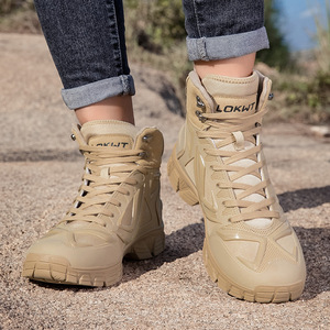 Nouvelles bottes tactiques basses pour hommes, grande taille, antidérapantes, pour l'aventure en plein air, le camping, la randonnée et le trekking - Product Image 4