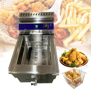 <span class=keywords><strong>Friteuse</strong></span> électrique de luxe 10L |   Réservoir <span class=keywords><strong>amovible</strong></span>, 50-200 ° Thermostat C pour les bars à snacks et les restaurants de restauration rapide - Product Image 1
