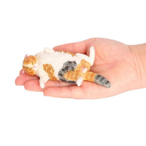 Wholesale Solid PVC Simulation Safari Figures Short Haired Fat <strong>Cat</strong> Animal Toy <strong>Figurines</strong> - Product Image 3