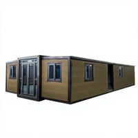 Version améliorée Conteneur extensible 20 pieds 40 pieds Maisons conteneurs 2 chambres Bâtiment de bureau préfabriqué Magasin Design moderne CE