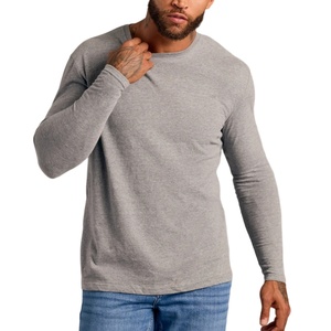 Fournisseur en gros, logo, nouveau style, design uni, 100% coton tricoté, 280 g/m², machine d'impression, antibactérien, coupe ajustée, manches longues - Product Image 6