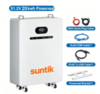 Expédition rapide Batterie LiFePO4 30 kWh 51,2 V 300 Ah Pack de batteries solaires 48 V 300 Ah 400 Ah Cellule de qualité A Batterie de stockage au sol mobile