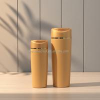 Bouteilles en plastique HDPE ovales de 400 ml personnalisées avec impression à l'écran et ouverture facile pour shampoing cosmétique et savon liquide